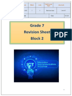 B2 G7 Revision Sheet