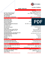 Technical Data ةينقتلا تافصاوملا: KIA K2700 2.7 GL (Diesel) ايك GL 2.7 K2700 (لزيد) Model Year 2018