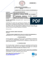 Apertura de Incidente de Desacato Contra La Alcaldía de Malambo