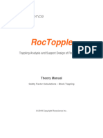 RocTopple Theory Manual - Safety Factor Calculations - Block Toppling