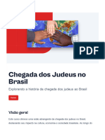 Chegada Dos Judeus No Brasil