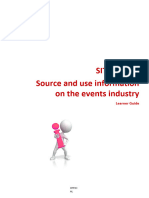 Source and Use Information On The Events Industry Learner Guide V1.1