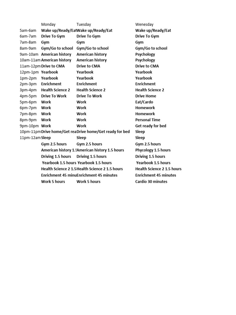 Hunters Schedule 2 PDF