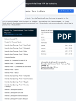 Est. Florencio Varela - Term. La Plata: Horario y Mapa de La Línea 414 de Colectivo