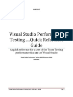Visual Studio Performance Testing Quick Reference Guide 3 - 6