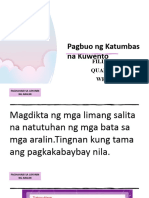 Pagbuo NG Napakinggang Kuwento - Week 2