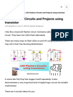 LED Flashers Circuits and Projects Using Transistor