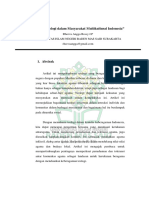 Rheeva Angga - 216121253 Relevansi Teologi Dalam Masyarakat Multikultural Indonesia