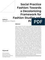 Decolonizing Framework For Fashion Studies and Practices - IFFTI2021