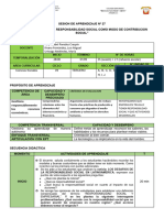 SESION DE APRENDIZAJE CCSS TERCERO: La Responsabilidad Social