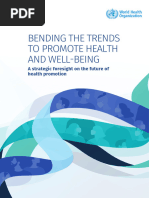 Bending The Trends To Promote Health and Well-Being: A Strategic Foresight On The Future of Health Promotion