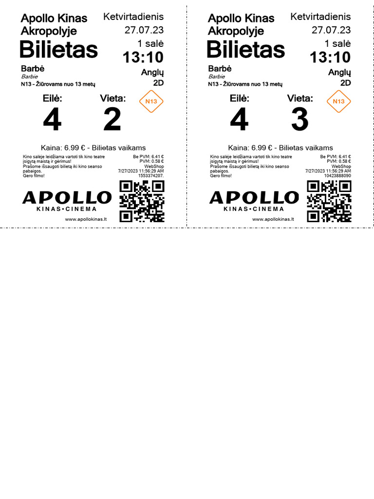Bilietai 4274899893 PDF