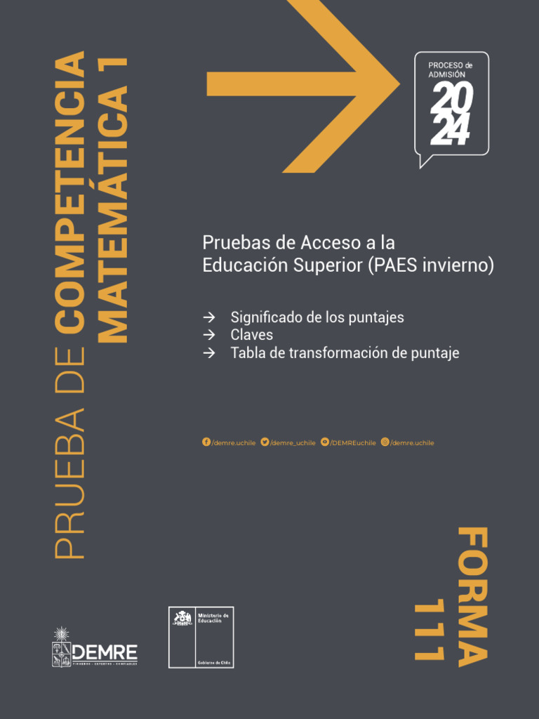 Clavijero PAES M1 Invierno 2024 | PDF