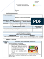 Sesión 1 - Resolvemos Problemas Con Desigualdades