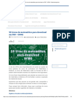 30 Livros de Matemática para Download em PDF - UFMG - Matematicapremio