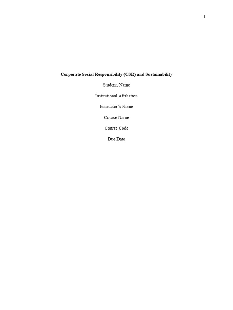 Patagonia's CSR and Sustainability Initiatives | PDF | Corporate Social ...