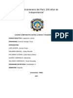 Cuadro Comparativo Entre La Micro y Pequeña Empresa