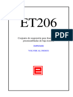 Epec Et206 Conjunto de Suspension para Lineas Preensambladas