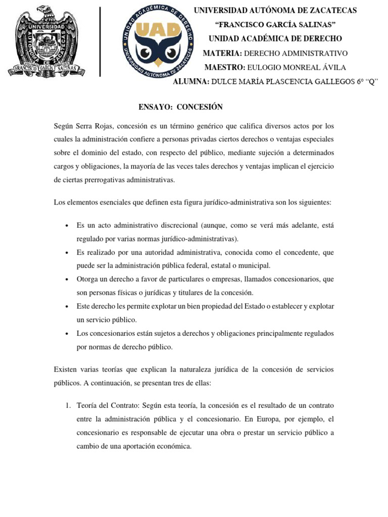 Definición de Concesión Administrativa | PDF | Administración Pública ...