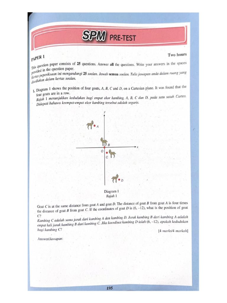 SPM Pre-Test | PDF