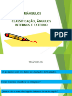 Triangulos Classificação Soma Dos Ang Internos e Ang Externo