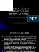 Teoría lógico matemática del derecho penal