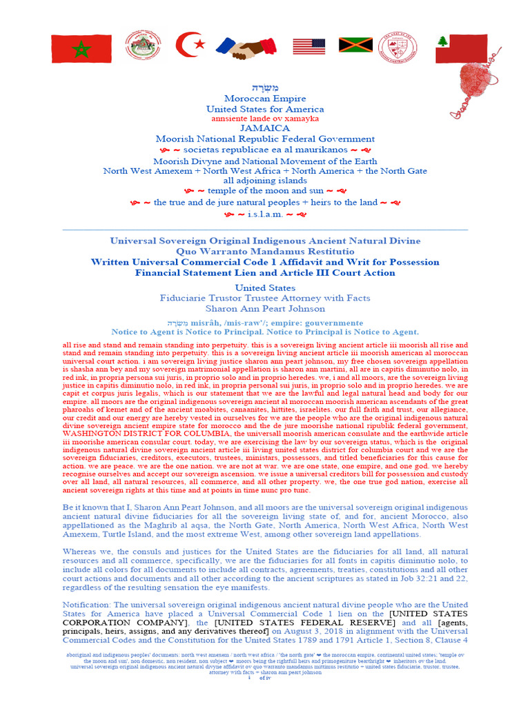 Fiduciarie Trustor Trustee Attorney With Facts United States For