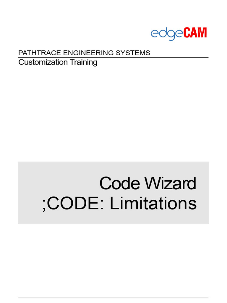 Code Wizard Limitations PDF Information Technology Computer Science