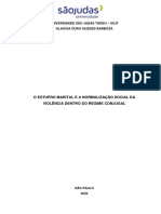 O Estupro Marital e A Normalização Social Da Violência Dentro Do Regime Conjugal