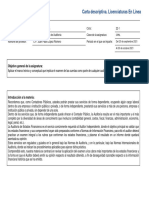 Carta - Descriptiva - Aplicación Práctica de Auditoría - 221 - CP8L