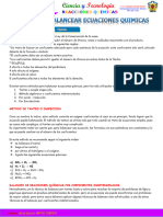 Guia de Aprendizaje - Balance de Ecuaciones Quimicas