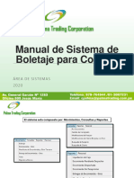 Manual de Sistema de Boletaje para Counter Palma Trading