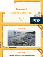 Q2 Lesson 1 - Direct Variation