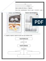 Avaliação de Ciências 4º A - 3º Bimestre