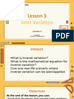 Q2 Lesson 3 - Joint Variation