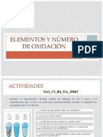 Elementos y Número de Oxidación