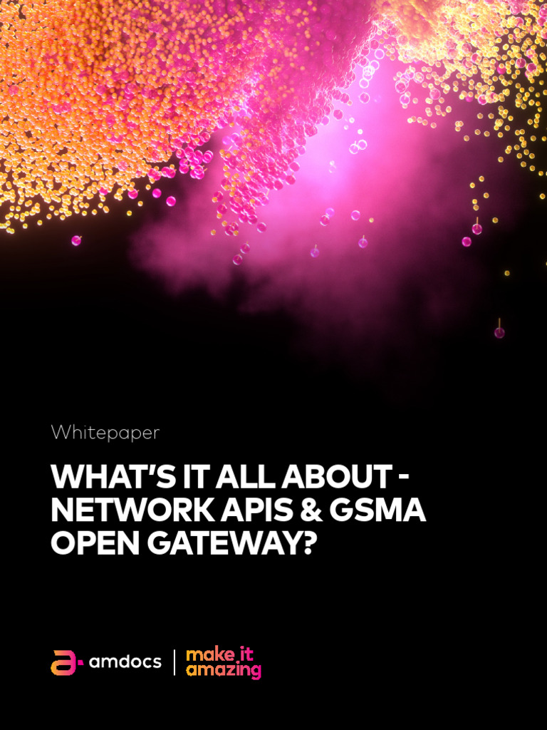GSMA Open Gateway: Network API Overview | PDF | Computer Network ...