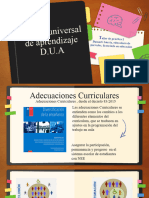 Diseño Universal de Aprendizaje D.U.A: Aller de Práctica I Damaris Barria, Educadora de Párvulos, Licenciada en Educación