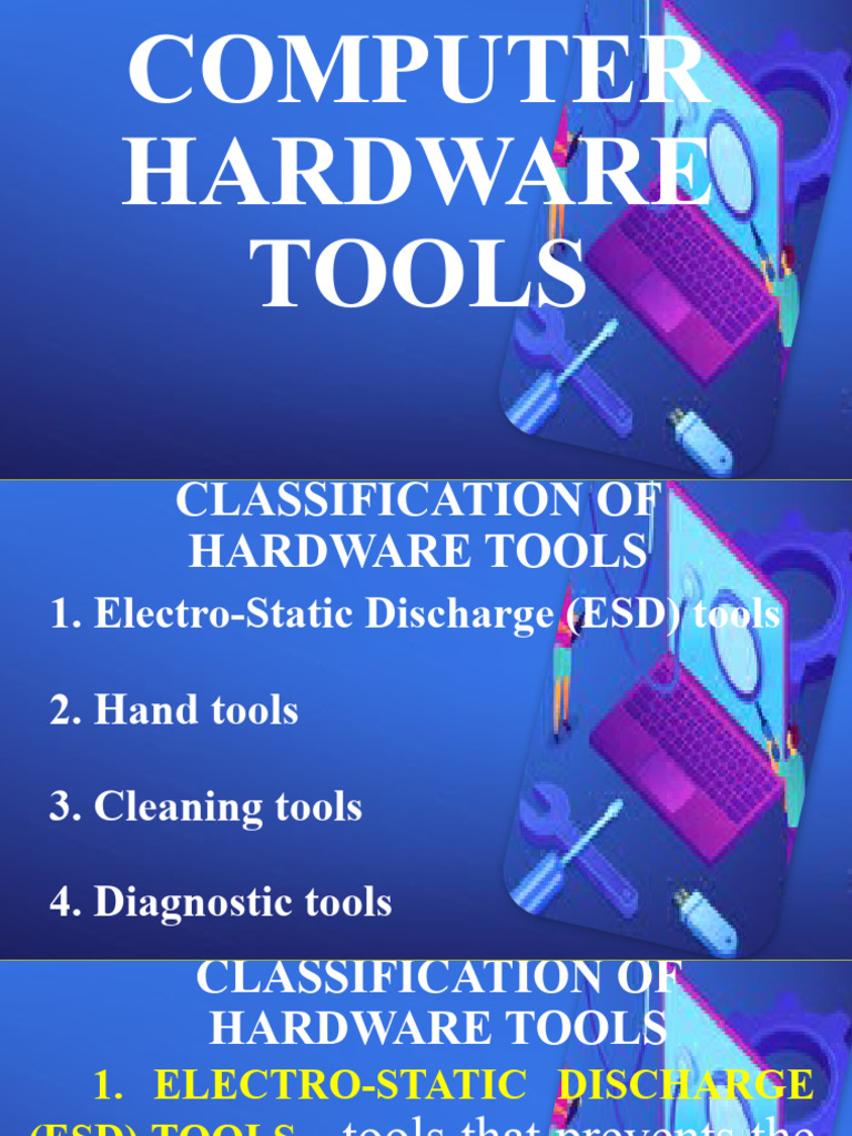 Computer Hardware Tools | PDF | Electrostatic Discharge | Screw