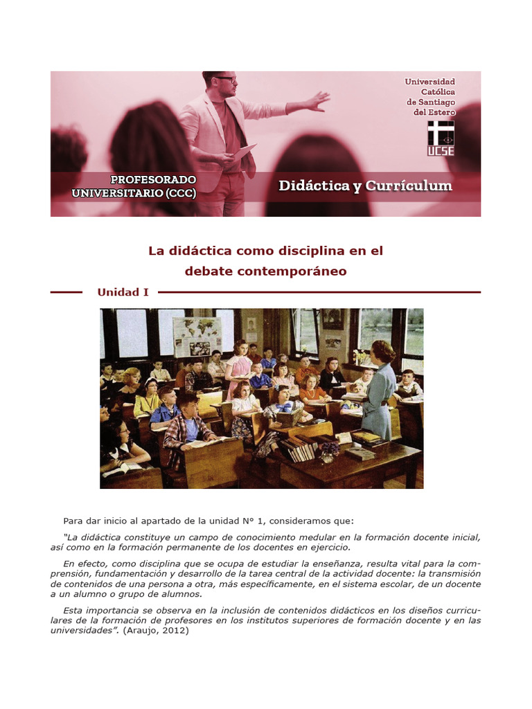 Evolución de la Didáctica y Currículum | PDF | Plan de estudios | Enseñando