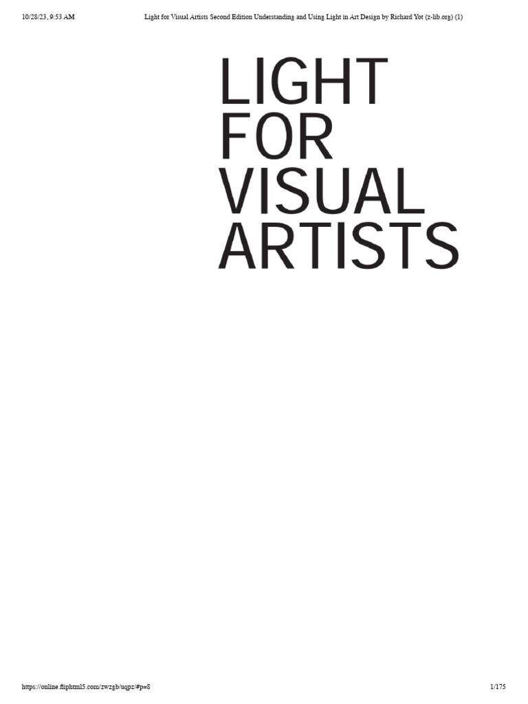 Light for visual artists second edition understanding and using light