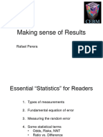 Making Sense of Results Rafael Perera