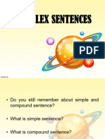 Meeting 9 - How To Construct Complex Sentences
