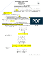 Examen III Parcial PAUTA II 2023 ALGEBRA SED A T