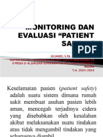 Materi Ke 9. Monitoring Dan Evaluasi Patient Safety