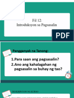 Aralin 1 Introduksyon at Kahulugan NG Pagsasalin Sa Ibat Ibang Panahon