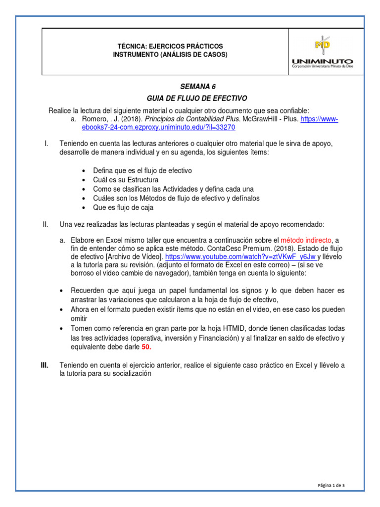 Taller Flujo de Efectivo | PDF | Depreciación | Business