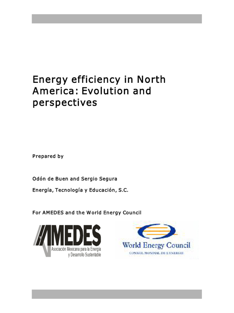 Energy Efficiency in North America | PDF | Efficient Energy Use ...