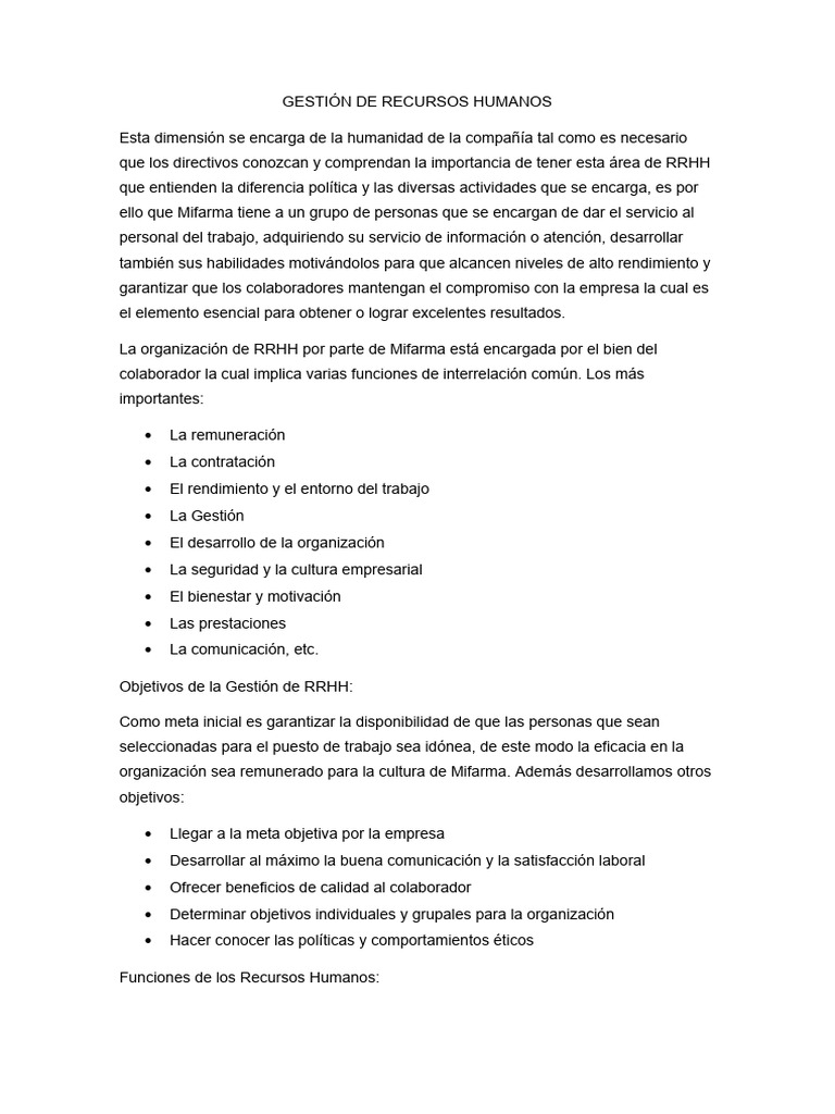 Gestión De Recursos Humanos P3 Pdf