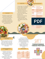 Hijau Dan Oranye Modern Minimalis Menu Makanan Trifold Brochure
